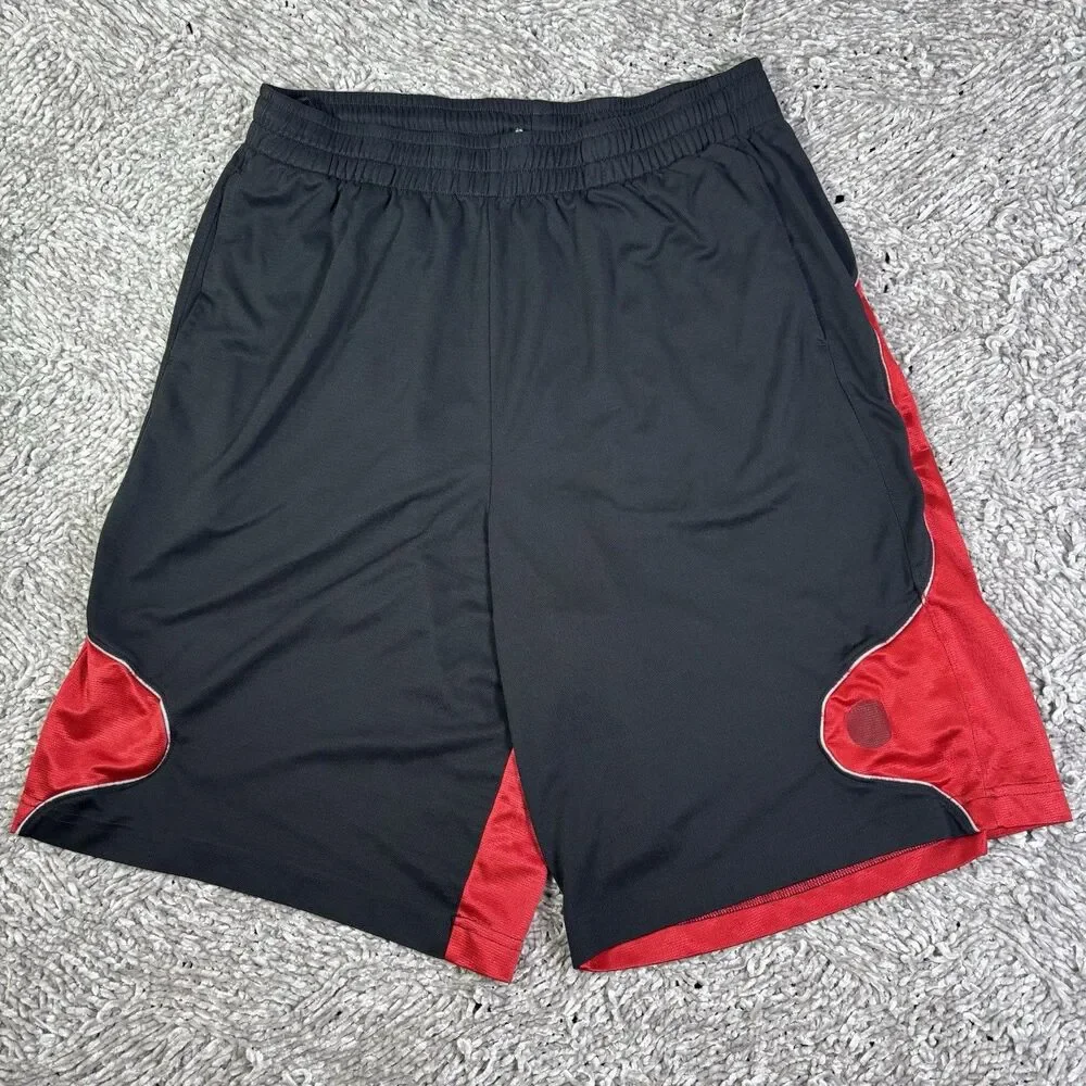 Air Jordan XIII Retro Basketball Shorts Mens XL Red Colorblock Activewear Gym